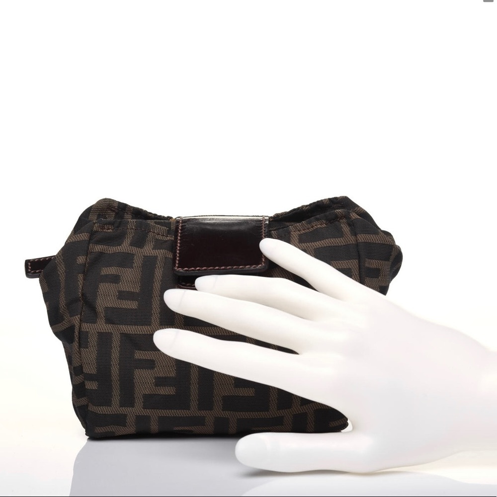 Fendi Brown and Black Clutch